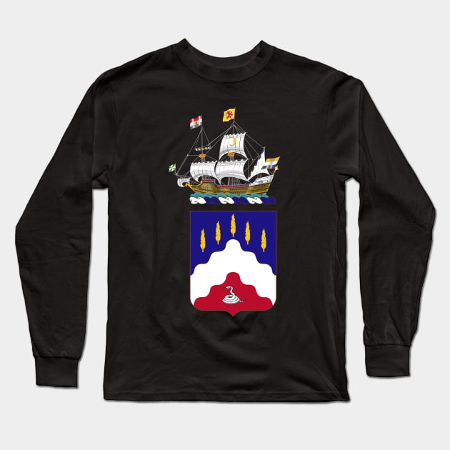 COA - 369th Infantry Regiment - Harlem Hellfighters wo Txt Long Sleeve T-Shirt by twix123844